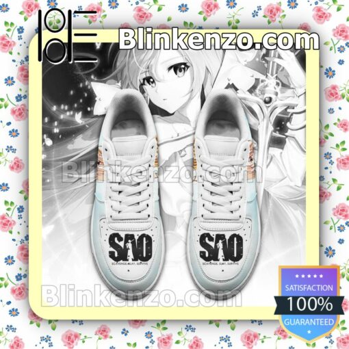 SAO Asuna Yuuki Sword Art Online Anime Nike Air Force Sneakers a