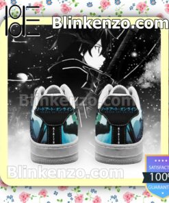 SAO Kirito Sword Art Online Anime Nike Air Force Sneakers b