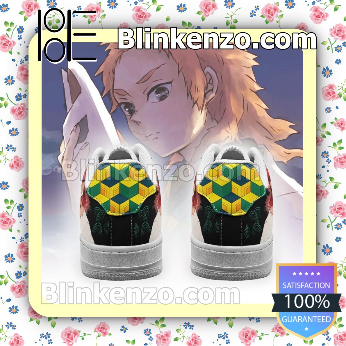 Official Sabito Demon Slayer Anime Nike Air Force Sneakers