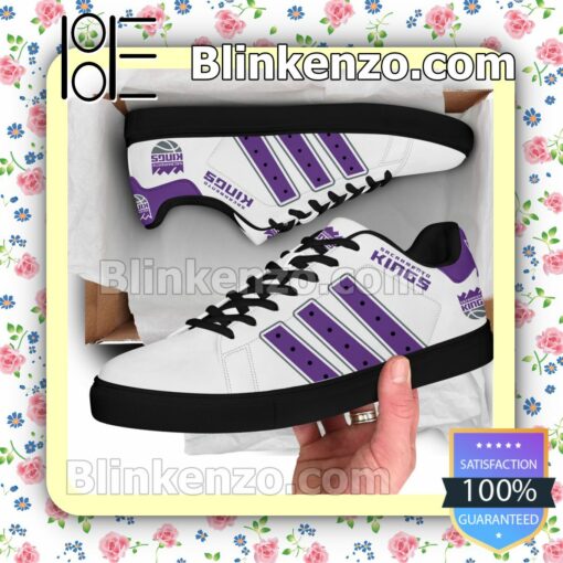 Sacramento Kings Logo Print Low Top Shoes