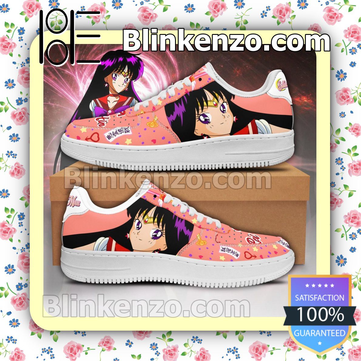 Near you Sailor Mars Sailor Moon Anime Nike Air Force Sneakers