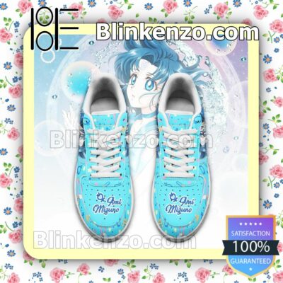 Sailor Mercury Sailor Moon Anime Nike Air Force Sneakers a