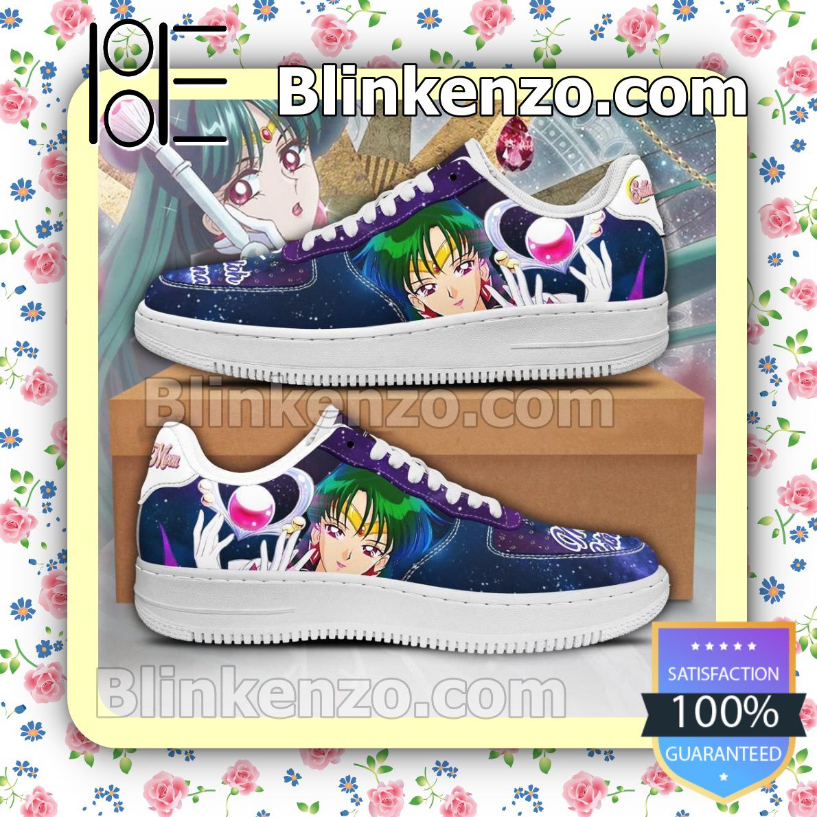 Free Ship Sailor Pluto Sailor Moon Anime Nike Air Force Sneakers