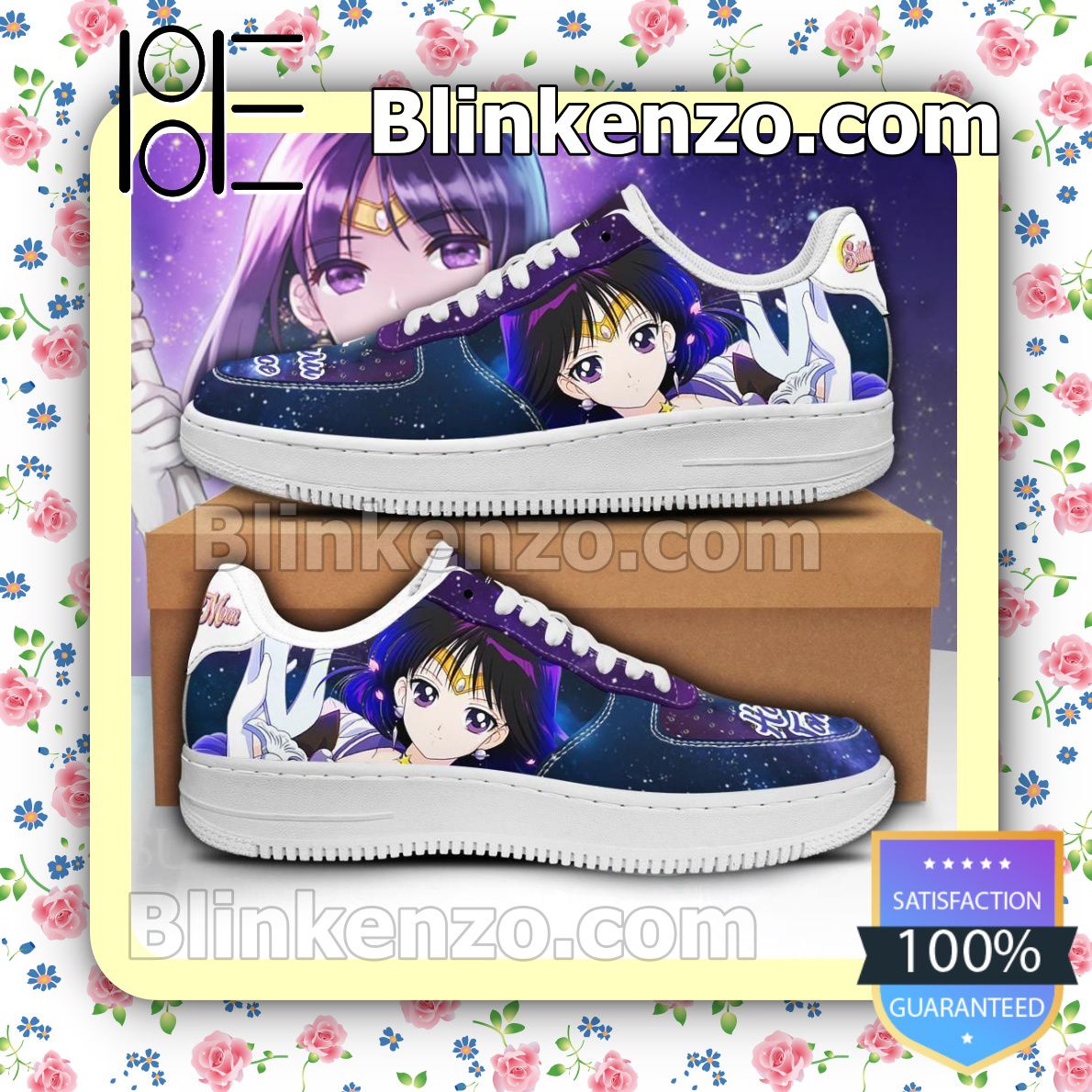  Ships From USA Sailor Saturn Sailor Moon Anime Nike Air Force Sneakers