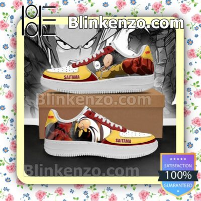 Saitama One Punch Man Anime Nike Air Force Sneakers