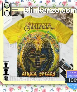 Santana Africa Speaks Album Cover Custom T-shirts