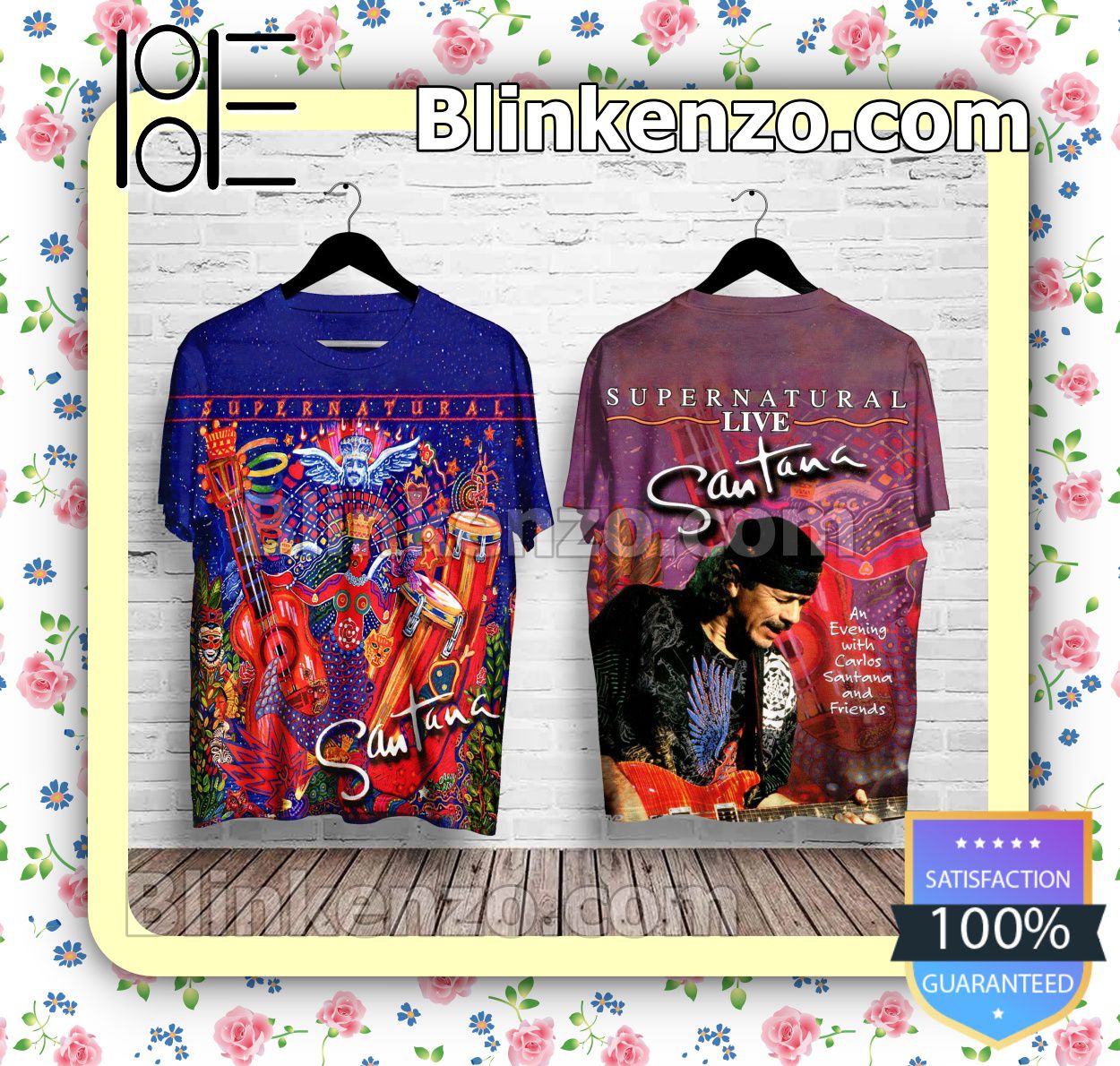 Santana Supernatural Album Custom T-shirts