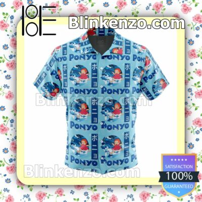 Sea Creatures Ponyo Studio Ghibli Summer Beach Vacation Shirt