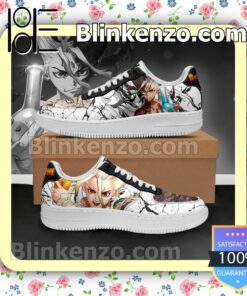 Senku Ishigami Dr Stone Anime Nike Air Force Sneakers