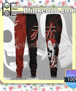 Shanks One Piece Anime Black And Red Gift For Family Joggers a