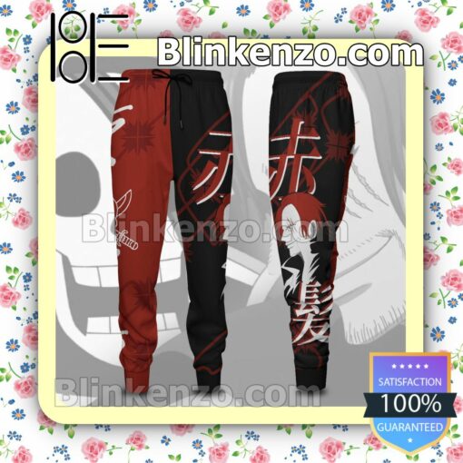 Shanks One Piece Anime Black And Red Gift For Family Joggers a