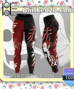 Shanks One Piece Anime Black And Red Workout Leggings a