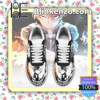 Shoto Todoroki Air My Hero Academia Anime Nike Air Force Sneakers a