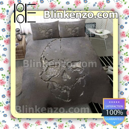 Skull Crack Fitted Sheet and Pillowcases b
