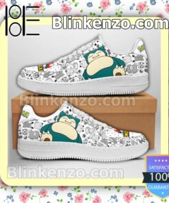 Snorlax Pokemon Nike Air Force Sneakers