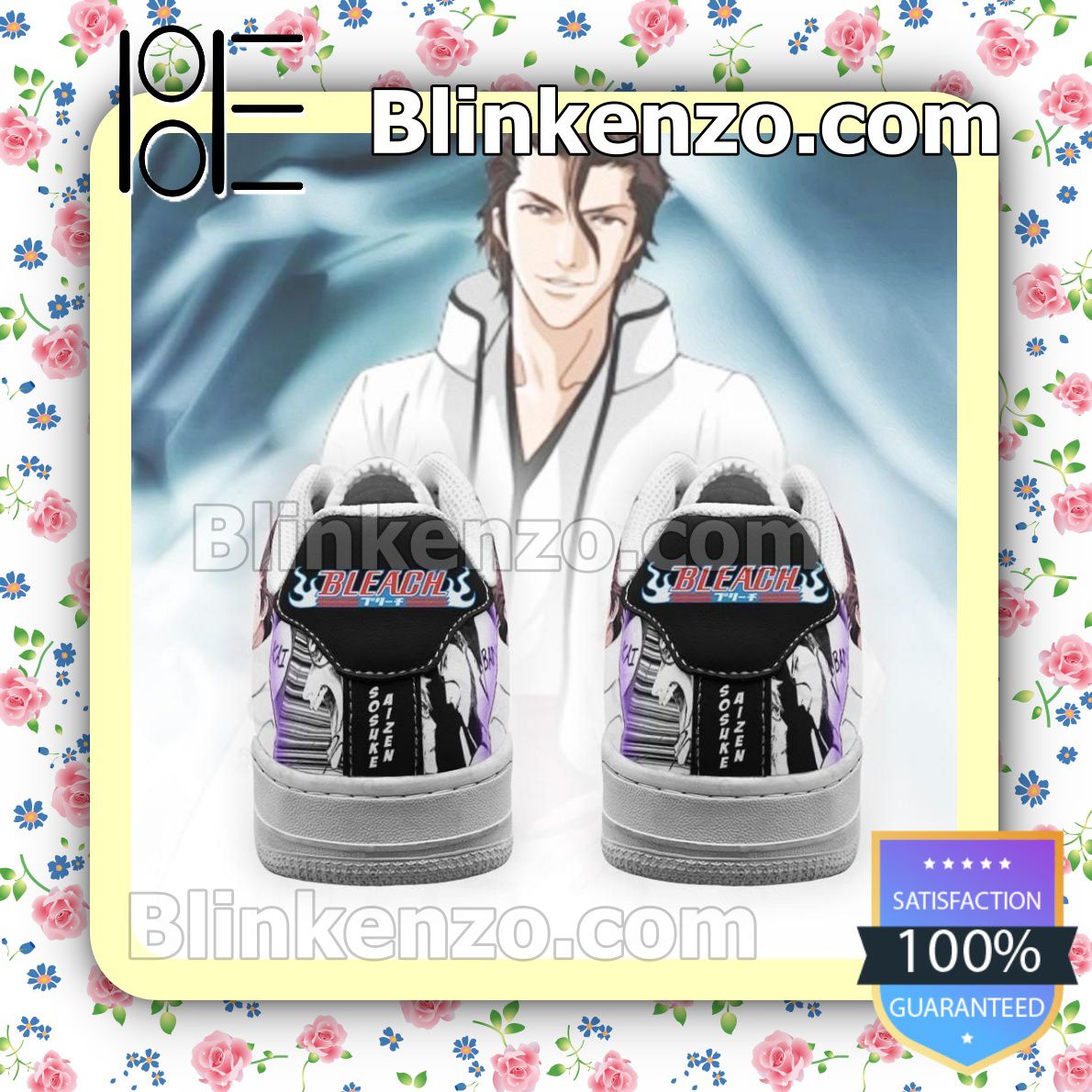 Buy In US Sosuke Aizen Bleach Anime Nike Air Force Sneakers