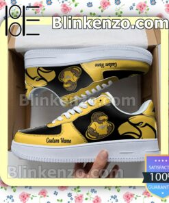 Southern Miss Golden Eagles Mascot Logo NCAA Nike Air Force Sneakers
