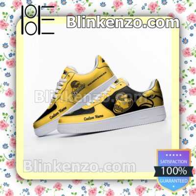 Southern Miss Golden Eagles Mascot Logo NCAA Nike Air Force Sneakers b