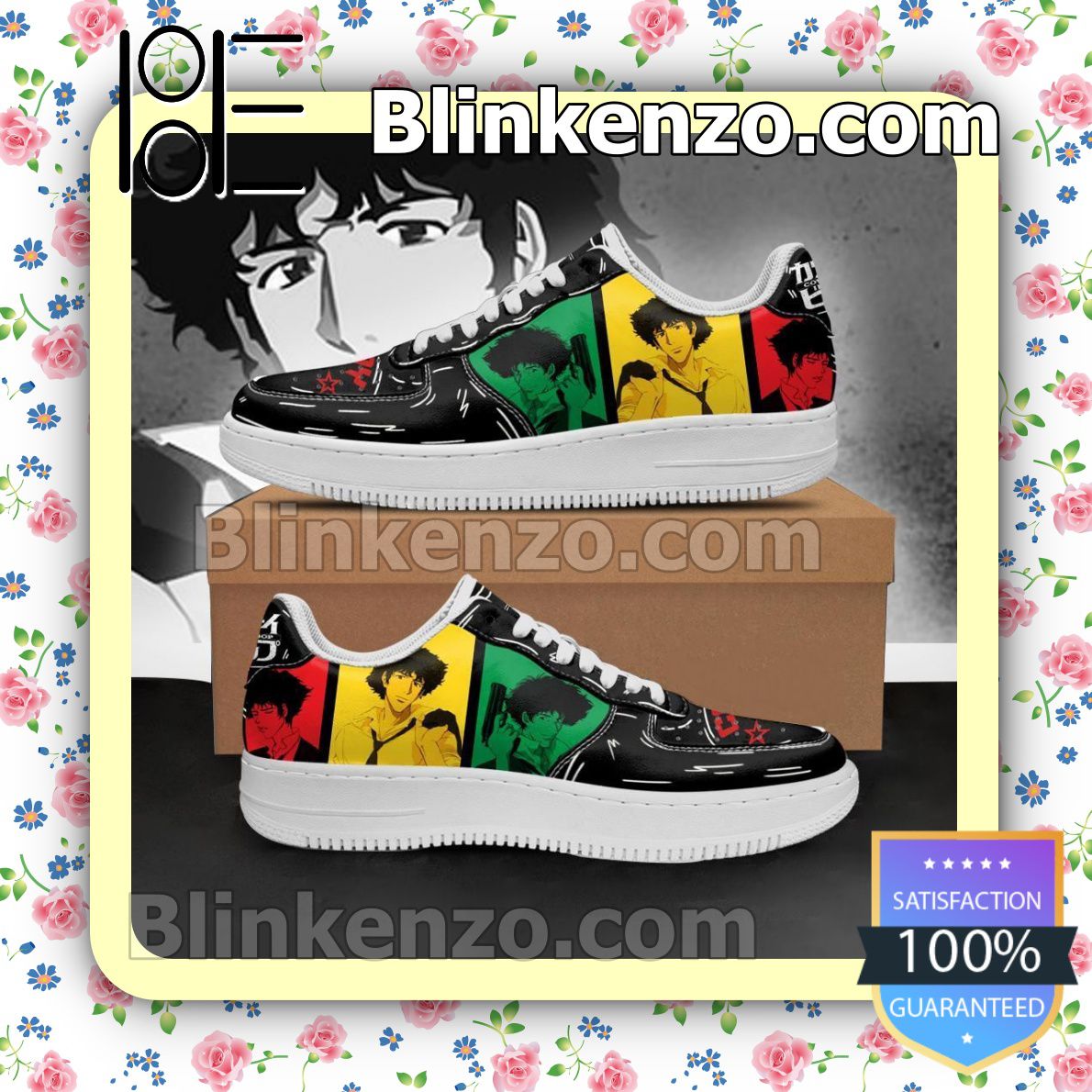 Perfect Spike Spiegel Cowboy Bebop Anime Nike Air Force Sneakers