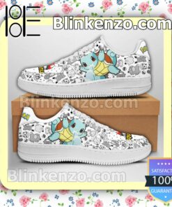 Squirtle Pokemon Nike Air Force Sneakers