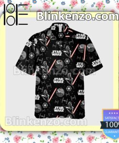 Star Wars Darth Vader With Light Sword Halloween Short Sleeve Shirts a