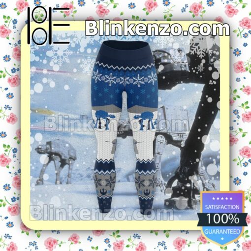 Star Wars Hoth Ugly Christmas Workout Leggings a