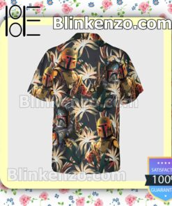Star Wars Tropical Leaf Halloween Short Sleeve Shirts b