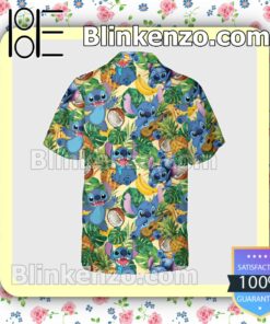 Stitch Pineapple Coconut Banana Halloween Short Sleeve Shirts a