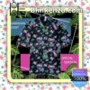 Stitch Tropical Flowers And Leaves Halloween Short Sleeve Shirts