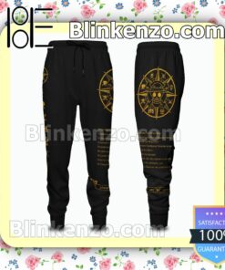 Straw Hat Grand Fleet One Piece Yellow Logo Black Gift For Family Joggers