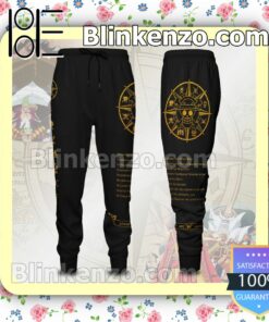 Straw Hat Grand Fleet One Piece Yellow Logo Black Gift For Family Joggers a