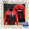 Supreme Fire Pattern Black And Red Full-Zip Hooded Fleece Sweatshirt