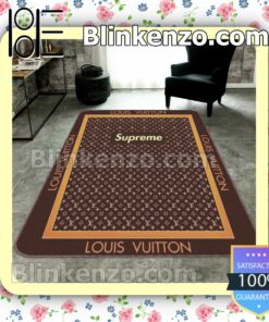 Supreme Louis Vuitton Monogram Dark Brown Carpet Runners