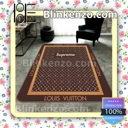 Supreme Louis Vuitton Monogram Dark Brown Carpet Runners