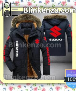 Suzuki Logo Men Puffer Jacket a