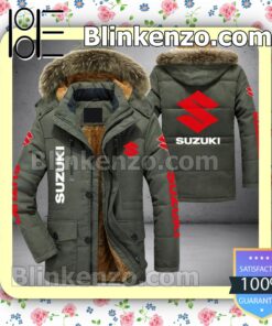 Suzuki Logo Men Puffer Jacket b