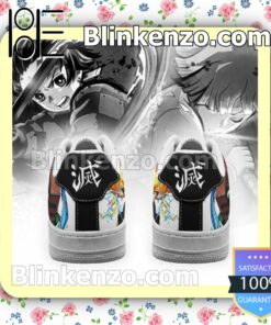 Tanjiro & Zenitsu Demon Slayer Anime Nike Air Force Sneakers b