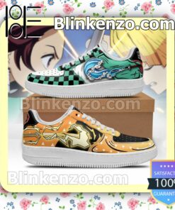 Tanjiro and Zenitsu Skill Demon Slayer Nike Air Force Sneakers