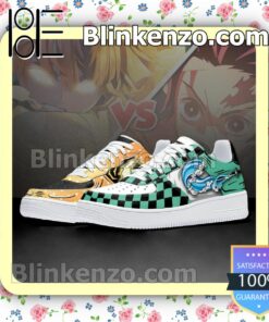 Tanjiro and Zenitsu Skill Demon Slayer Nike Air Force Sneakers b