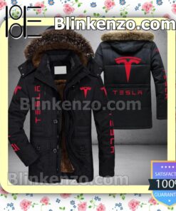 Tesla Automotive Company Men Puffer Jacket