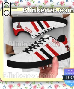 Texas Tech Red Raiders Logo Print Low Top Shoes