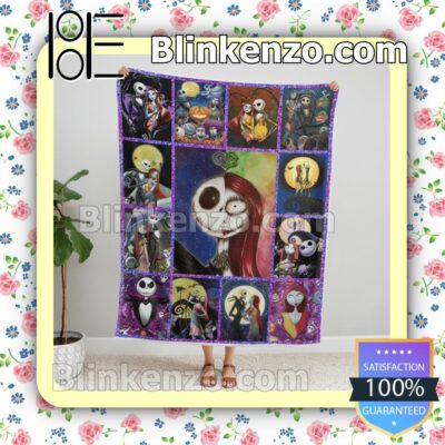 The Nightmare Couple Halloween Style Soft Cozy Blanket