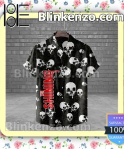 The Shining Skull Halloween Short Sleeve Shirts a