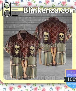 The Shining Twins Skull Halloween Short Sleeve Shirts