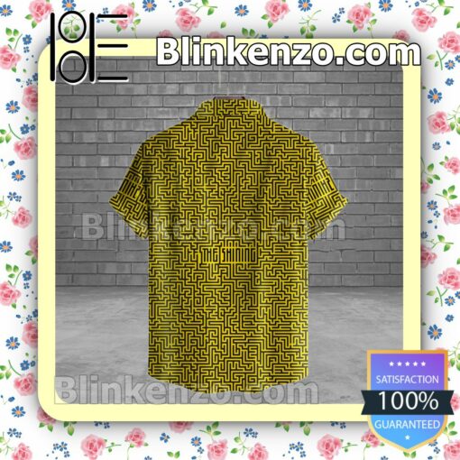 The Shining Yellow Greek Key Halloween Short Sleeve Shirts b