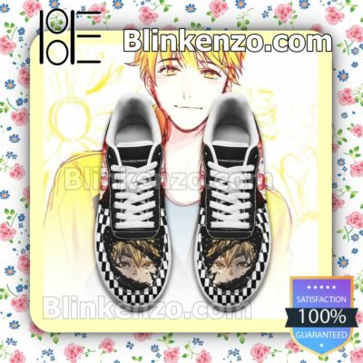 Tokyo Ghoul Nagachika Checkerboard Anime Nike Air Force Sneakers a