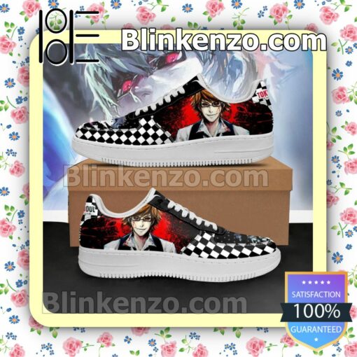 Tokyo Ghoul Nishiki Checkerboard Anime Nike Air Force Sneakers