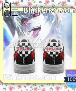 Tokyo Ghoul Nishiki Checkerboard Anime Nike Air Force Sneakers b