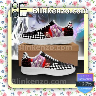 Tokyo Ghoul Rize Checkerboard Anime Nike Air Force Sneakers