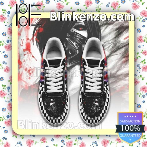 Tokyo Ghoul Touka Checkerboard Anime Nike Air Force Sneakers a
